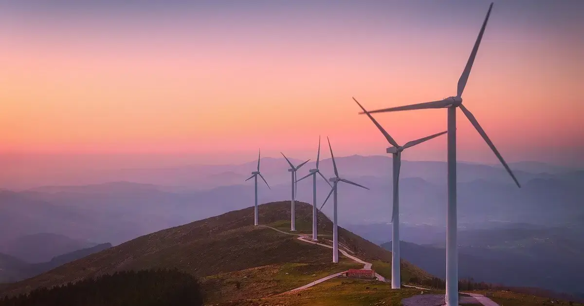 Windmills for sustainable energy and Utilities industry